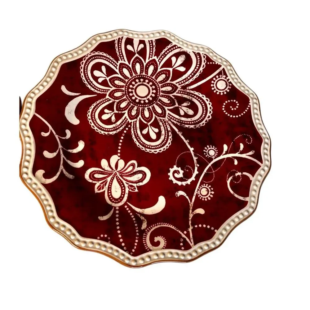 SET OF 2 PIER 1 IMPORTS MARIBETH SALAD PLATE FLORAL Retired